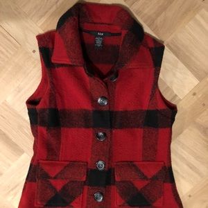 Kial buffalo plaid vest.